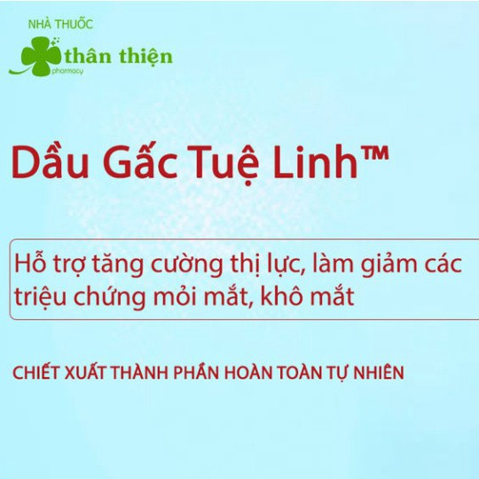 Dầu Gấc Tuệ Linh hỗ trợ tăng cường thị lực, hỗ trợ làm giảm các triệu chứng nhức mỏi mắt (Hộp 100v)