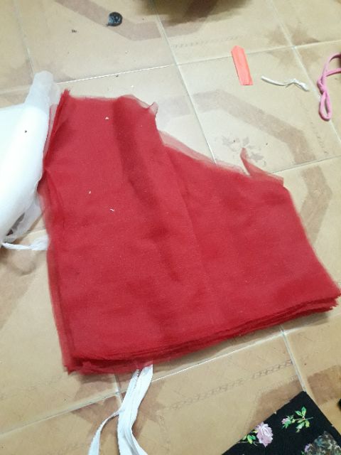 Voan xốp khúc cắt dư