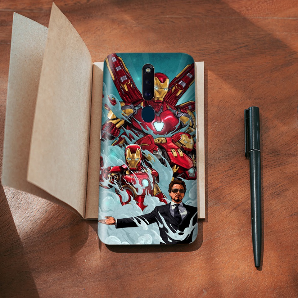Miếng Dán Skin Điện Thoại In Hình Tony Stark Iron Man Cho Iphone 7/ 8/ X/ XS/ 11/ 11 Pro Max Và Các Dòng Máy Android