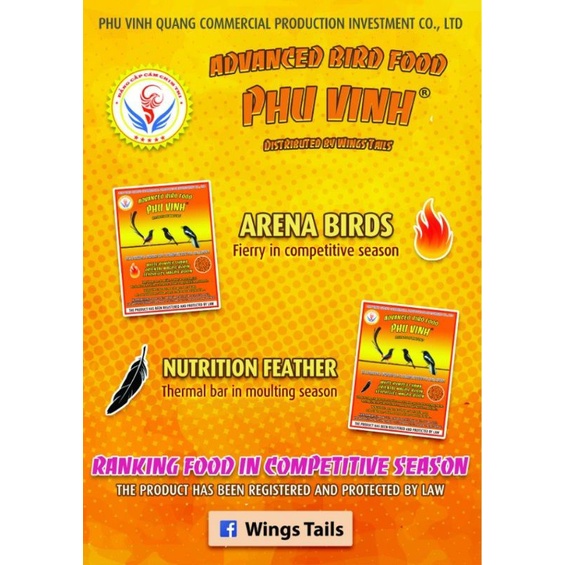 Cám Chích Chòe Dưỡng và Thay Lông Phú Vinh Cao Cấp