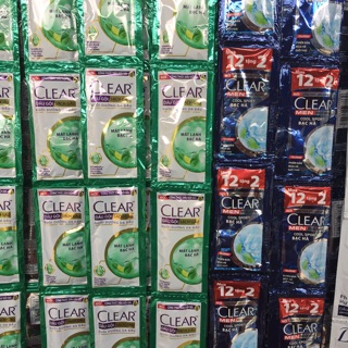 Dầu gội Clear dây 12 gói
