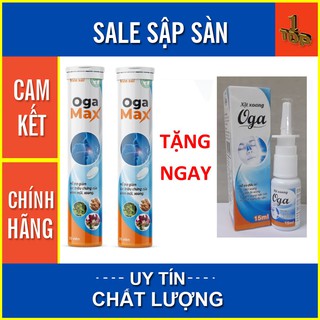 COMBO 2 SỦI TẶNG 1 XỊT XOANG OGA MAX - HỖ TRỢ GIẢM TRIỆU CHỨNG VIÊM XOANG, VIÊM MŨI - HỘP 20 VIÊN