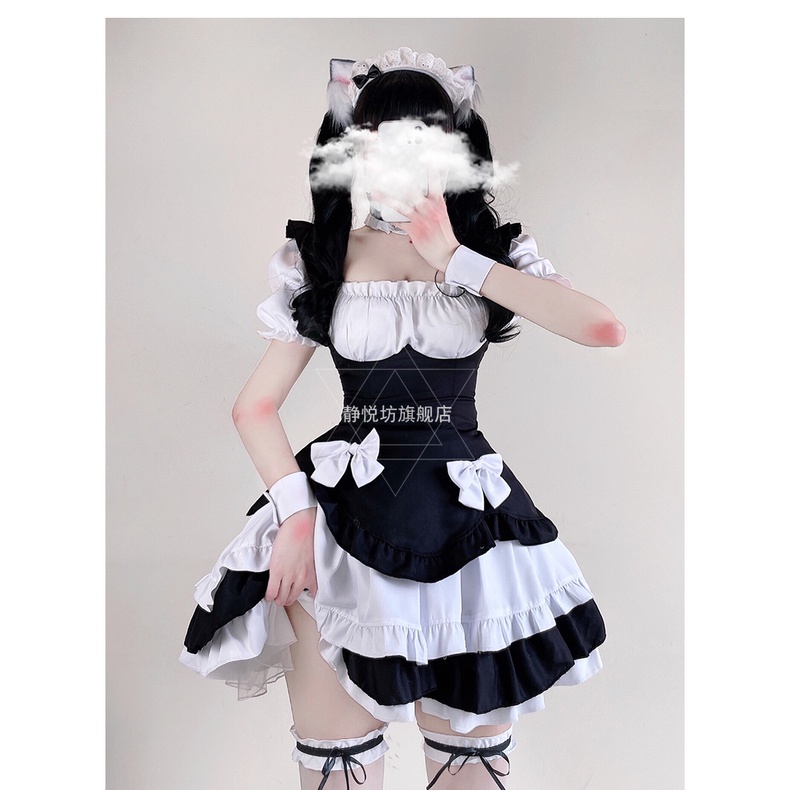 [CÓ SẴN] Trang phục Maid hầu gái mã M026 hóa trang halloween sự kiện lễ hội (festival) Sakana cosplay shop [Che tên] | BigBuy360 - bigbuy360.vn