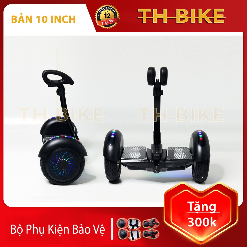 Xe Điện Cân Bằng 2 Bánh, Kích Thước 10 Inch, Bluetooth - Điều Khiển Bằng Điện Thoại,Tải Trọng Lớn Lên Tới 120kg