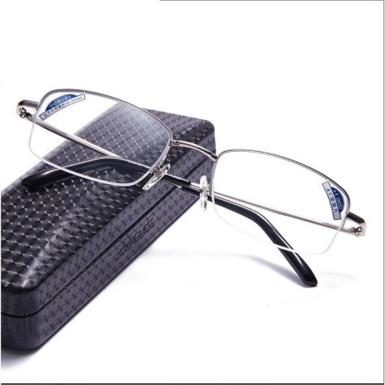 Kính lão thị có sẵn độ nửa viền sang trọng siêu nhẹ nam nữ kính viễn thị cao cấp | BigBuy360 - bigbuy360.vn