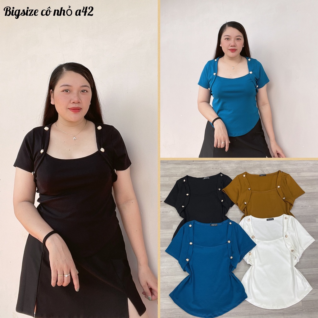 Áo Thun  Bigsize,Áo big Cổ U Chất Liệu Vải Thun Borib Thái  A42