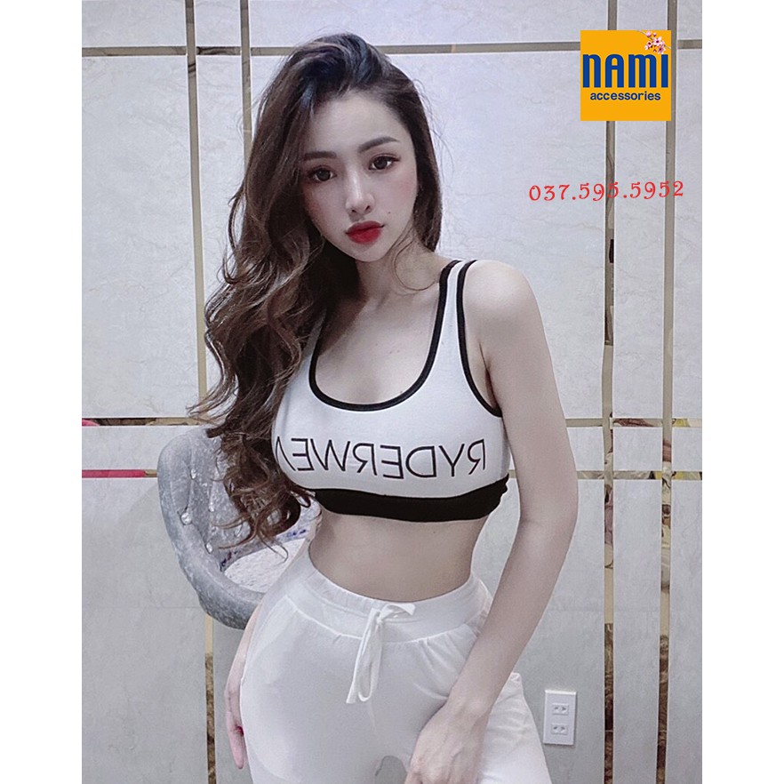 SET ÁO BA LỖ CHỮ VIỀN MÀU KÈM QUẦN DÀI THỂ THAO NĂNG ĐỘNG - QANU126