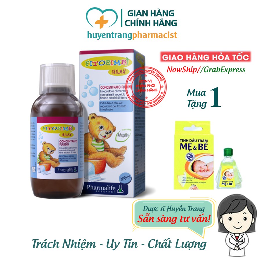 ✔️️️(Tặng quà) ISILAX Fitobimbi Chính Hãng - Trẻ hết Táo Bón, Mẹ an tâm