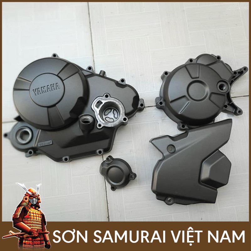 Màu Xám Mờ Sơn Samurai - Combo Sơn Xịt Samurai Màu Xám Khói H749