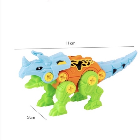 [Đồ chơi lắp ráp] Đồ chơi khủng long lắp ráp DIY kèm tua vít, phát triển tư duy sáng tạo cho bé Master Kids