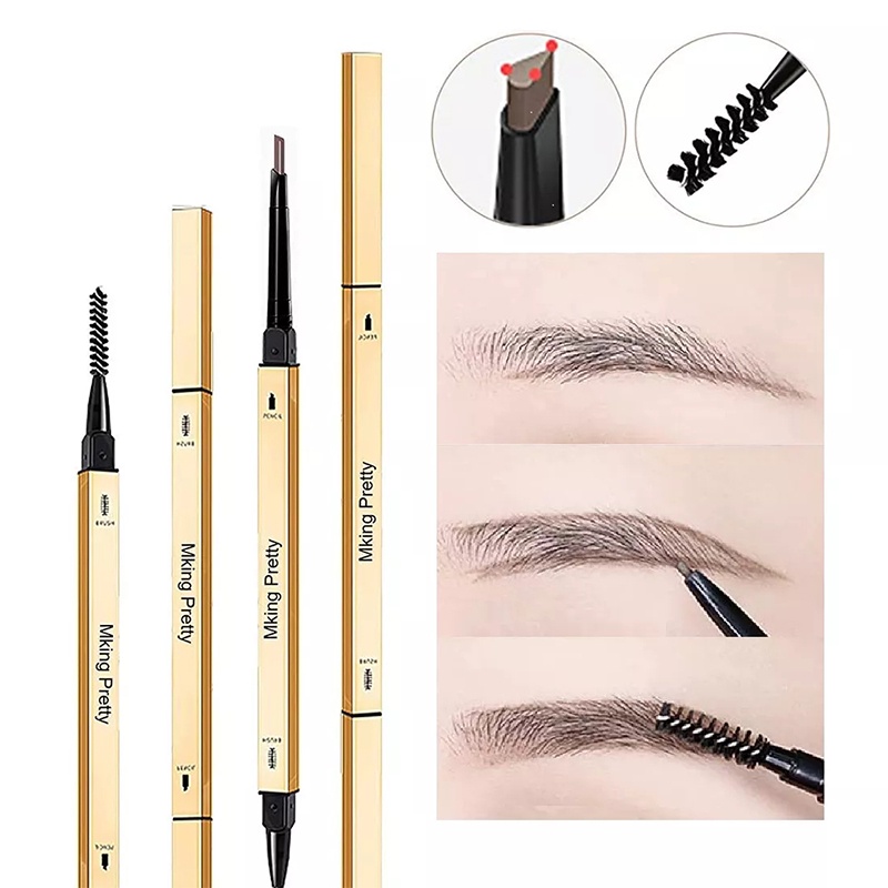 [Hàng mới về] Bút kẻ lông mày hai đầu siêu mịn chống thấm nước và mồ hôi lâu trôi không lem tùy chọn màu sắc