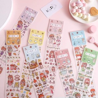 Set miếng dán sticker dài hoạt hình