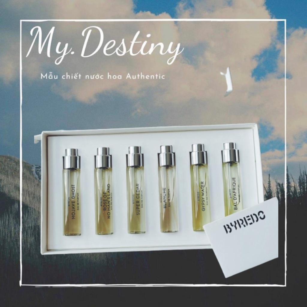 Nước hoa Mini Byredo Đủ Mùi Tách Set 12ml Mʏ.Dᴇsᴛɪɴʏ_