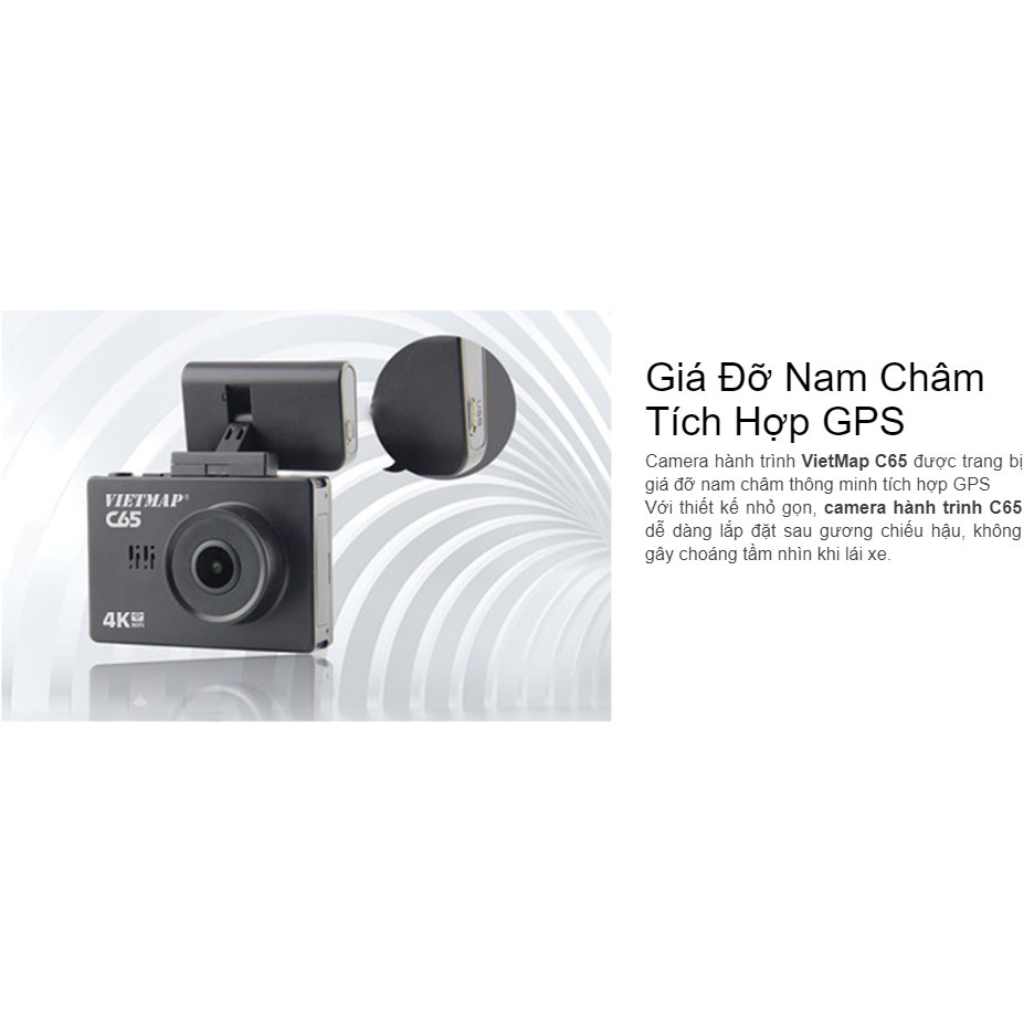 Vietmap C65 tặng thẻ nhớ 32/64/128gb (Ghi hình trước sau, cảnh báo giao thông bằng giọng nói) | BigBuy360 - bigbuy360.vn