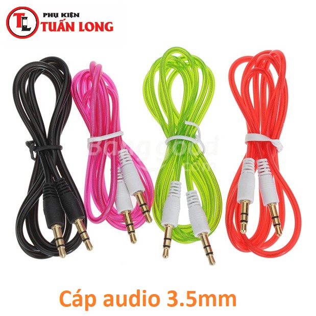 Cáp Âm Thanh 3.5 ( 2 Đầu Đực ) Dây Dù