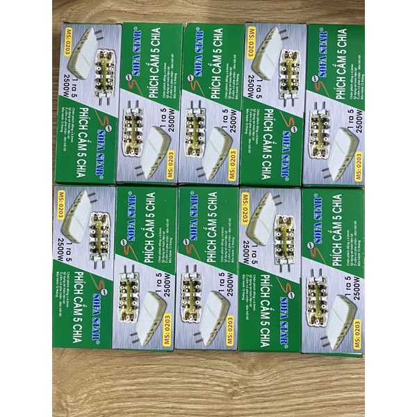 Phích cắm điện 5 chia