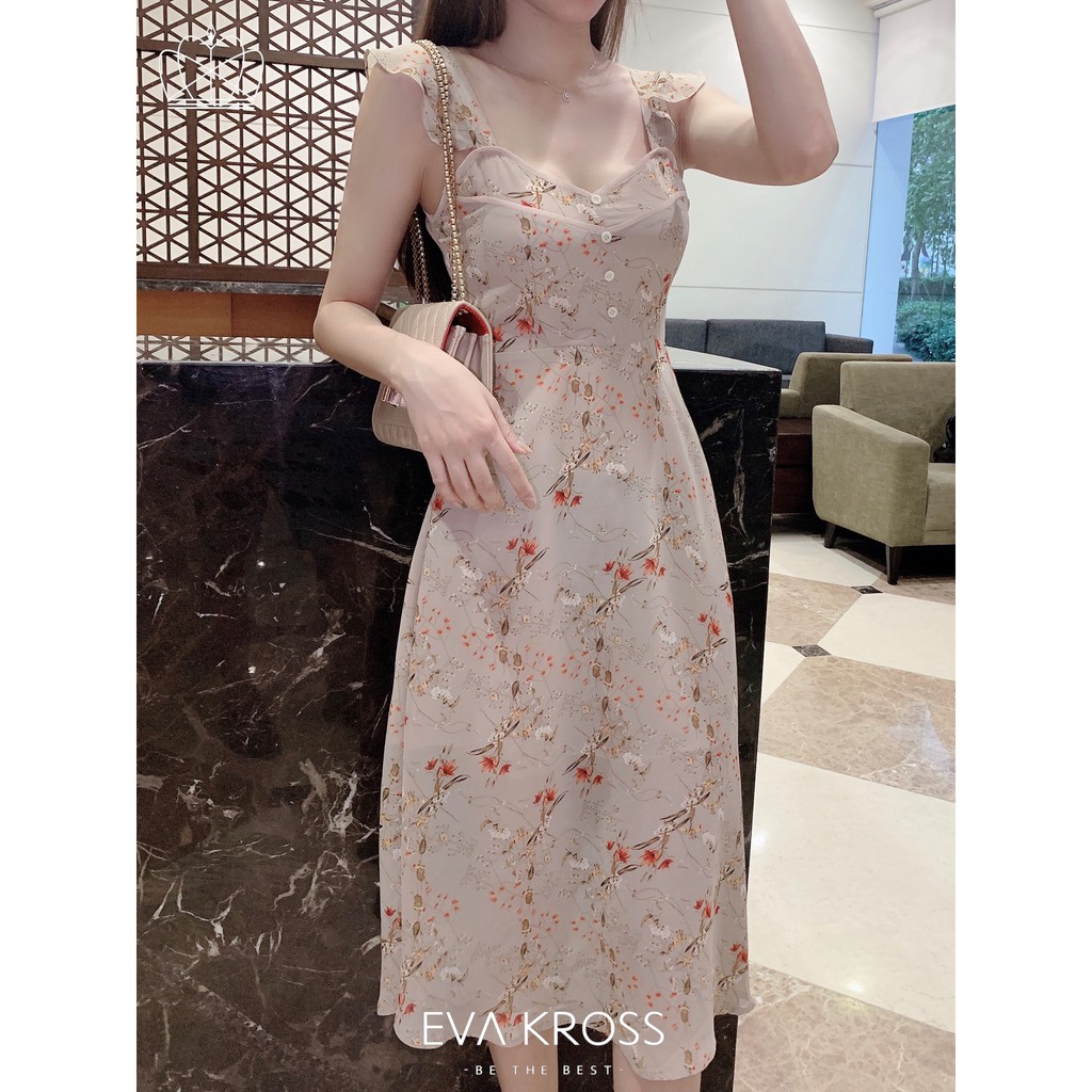 Váy đầm nữ cánh tiên voan hoa Emberly Dress EKS119 EVA KROSS | BigBuy360 - bigbuy360.vn