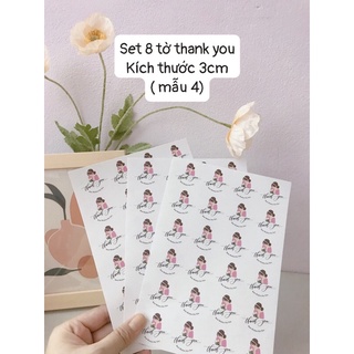 Combo 8 Tờ Tem Thank You