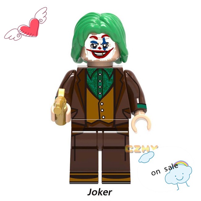 Cel DC Comics Mini Figure Batman Lego Minifigures Joker Scarecrow Penguin Bricks Toys X0227