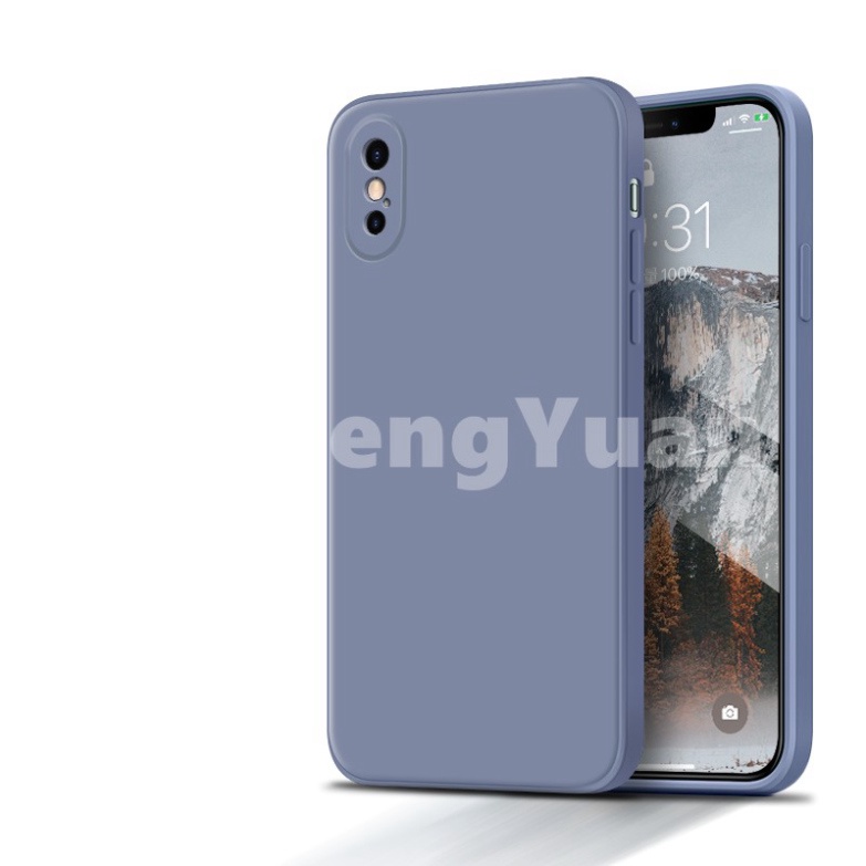 Ốp lưng dẻo màu kẹo viền cạnh vuông cho iPhone 6G/6S 6Plus 7/8Plus X/XS 11 11 Pro Max XS Max -hoanglong.store