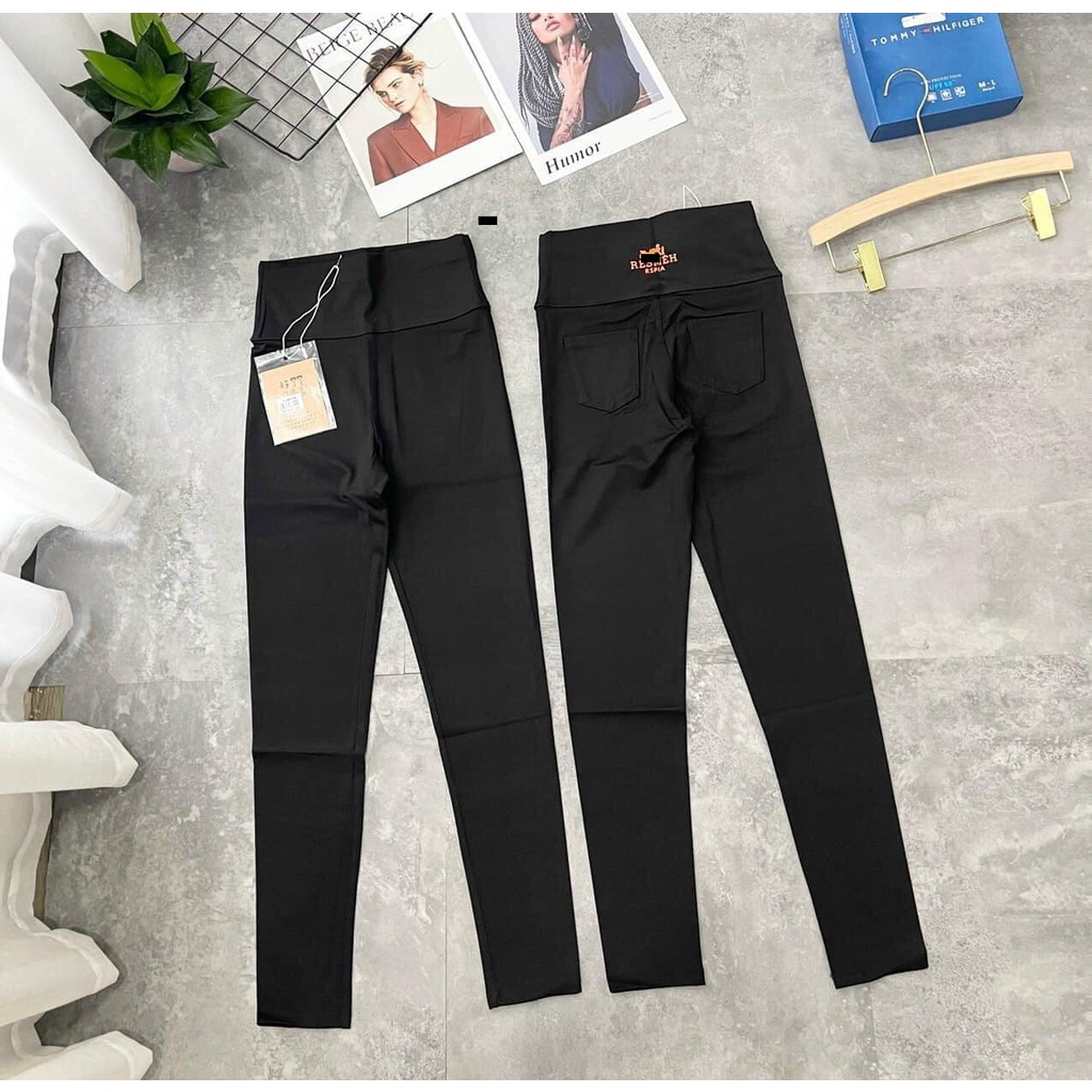 Quần legging nâng mông cạp cao có túi, quần legging co dãn 4 chiều ResMeh | BigBuy360 - bigbuy360.vn