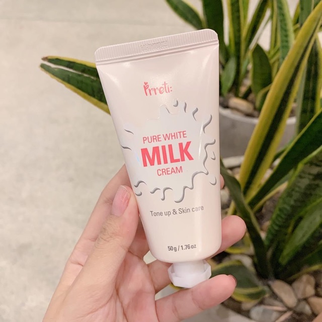 KEM DƯỠNG TRẮNG DA NÂNG TONE PURE WHITE MILK CREAM PRRETI ( DÀNH CHO FACE ) SALE 70%