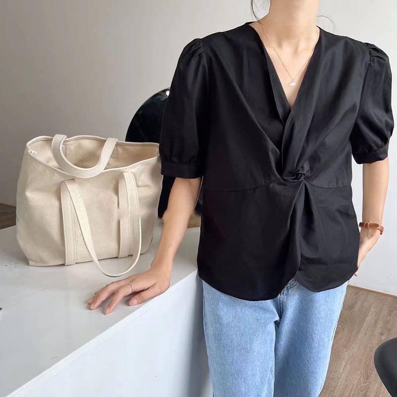 Áo nữ vặn eo phong cách Vintage độc đáo (mẫu mới 2021) • 2ENDSHOP