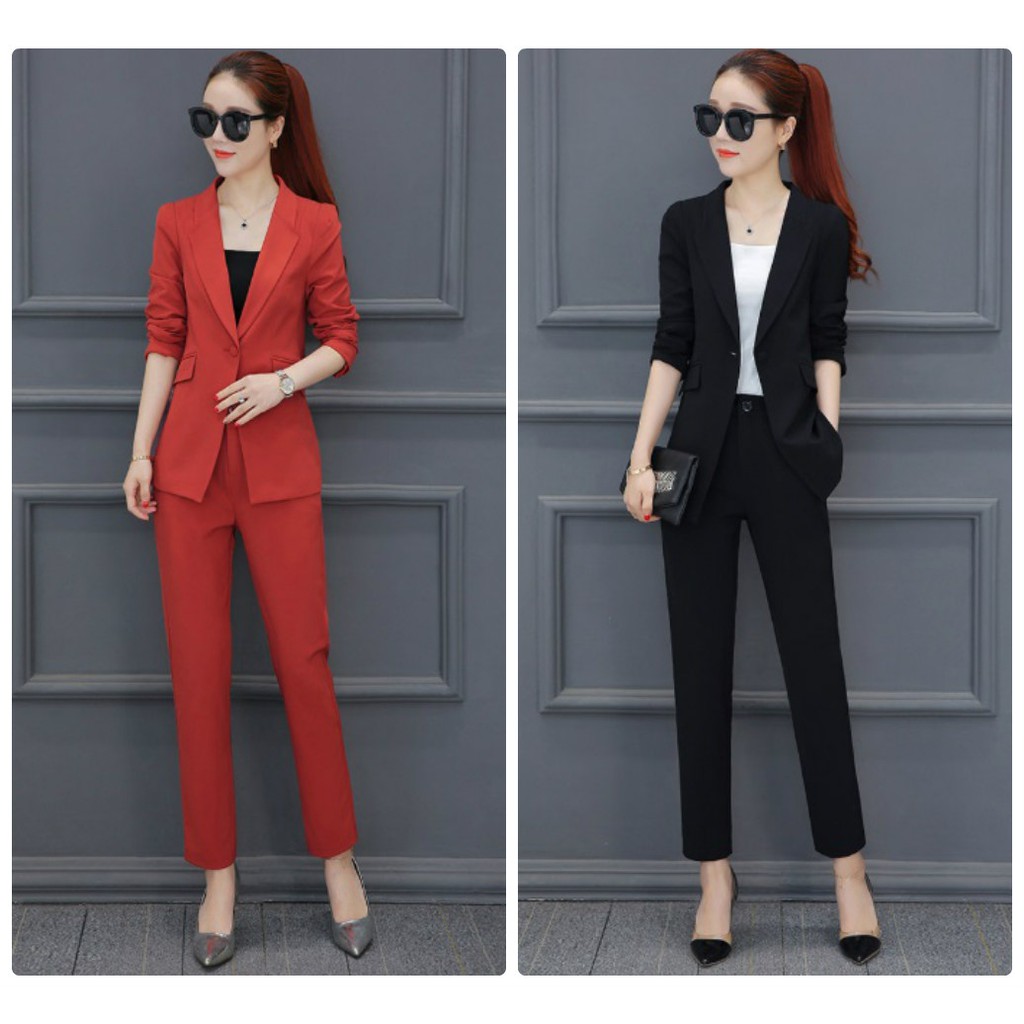 Set áo vest quần dài kèm áo trong