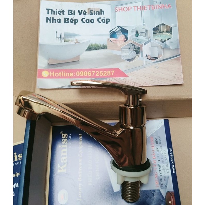 Vòi Lavabo Lạnh sơn tĩnh điện màu đen, vòi lavabo đồng thau mạ vàng titanium,Vòi rửa tay thấp sơn tĩnh điện màu trắng.