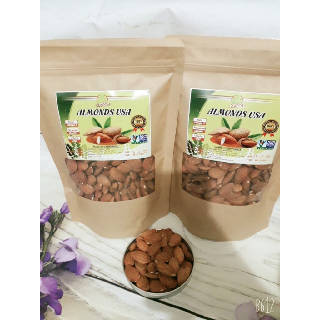 Nhân hạnh nhân tách vỏ sấy chín 500gr