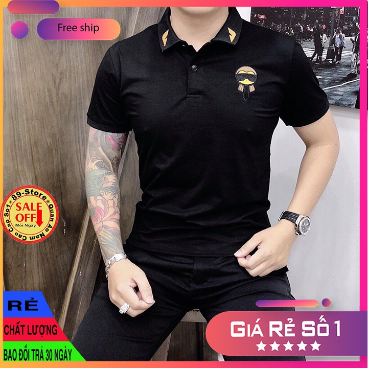 Áo Thun Nam Tay Ngắn Có Cổ Cao Cấp Thích Hợp Moi Lứa Tuổi Cam Kết Về Chất Lượng 🌟GIÁ RẺ NHẤT🌟