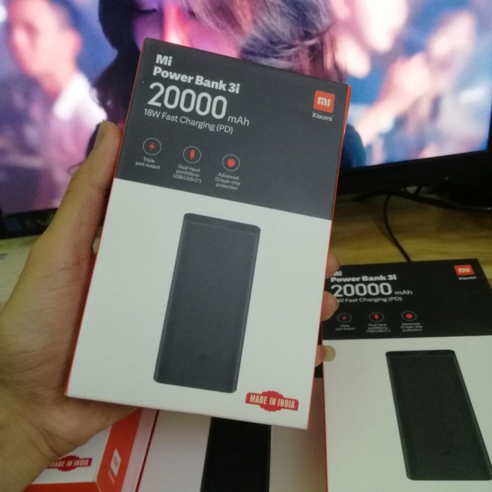 Pin dự phòng - Sạc dự phòng Xiaomi REDMI Power Bank 3i dung lượng 20000mah hỗ trợ sạc nhanh 18W