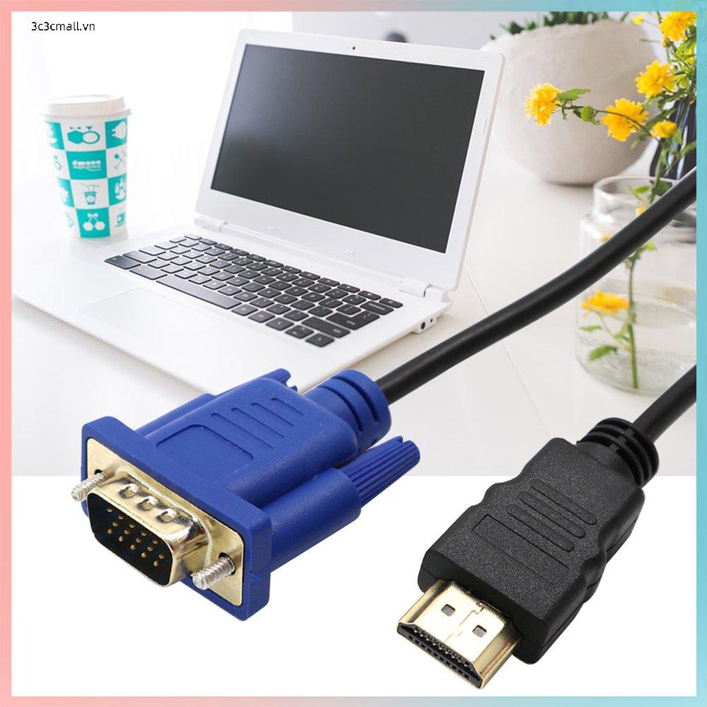 Dây cáp chuyển đổi đầu HDMI sang VGA D-SUB bền bỉ dành cho TV / máy tính để bàn