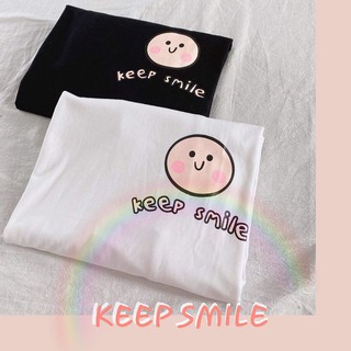 Áo Thun KEEP SMILE (unisex) kèm hình thật