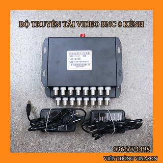 Bộ 2 converter bnc quang 8 cổng bnc dành cho camera 960p