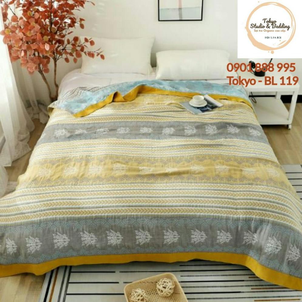 M82_Chăn Thu vải Xô Cotton Sợi tre Organic_Dòng Basic siêu kháng khuẩn