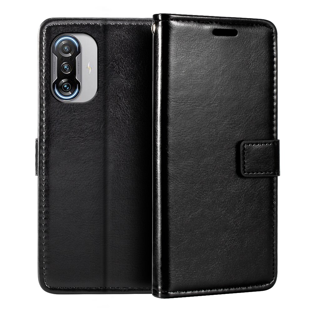 Bao da điện thoại PU dạng ví gập từ tính đựng thẻ cho Xiaomi Redmi K40 Gaming