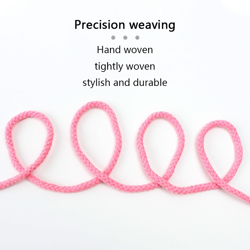 1 Cặp Dây Giày Cotton Lanh 8Mm Hình Tròn