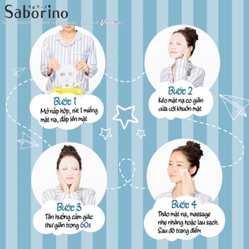Mặt nạ dưỡng da 60 giây Saborino 28 miếng | BigBuy360 - bigbuy360.vn