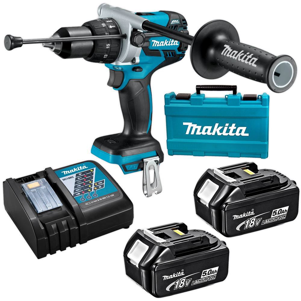 MÁY KHOAN BÚA, VẶN VÍT DÙNG PIN (BL) 18V DHP481RTE - CHÍNH HÃNG