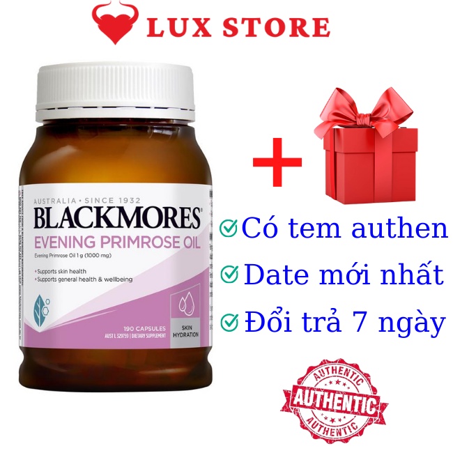 Tinh Dầu Hoa Anh Thảo Blackmores Úc 190 Viên Evening Primrose Oil Chính Hãng Cân Bằng Nội Tiết Tố