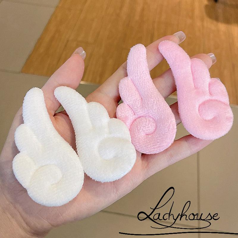 Kẹp Tóc Trang Trí Cánh Thiên Thần Hoạt Hình Bằng Vải Bông Cho Nữ