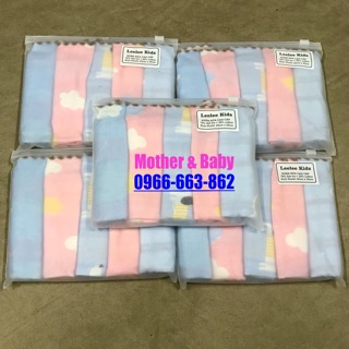 Set 5 khăn sữa sợi tre 6 lớp