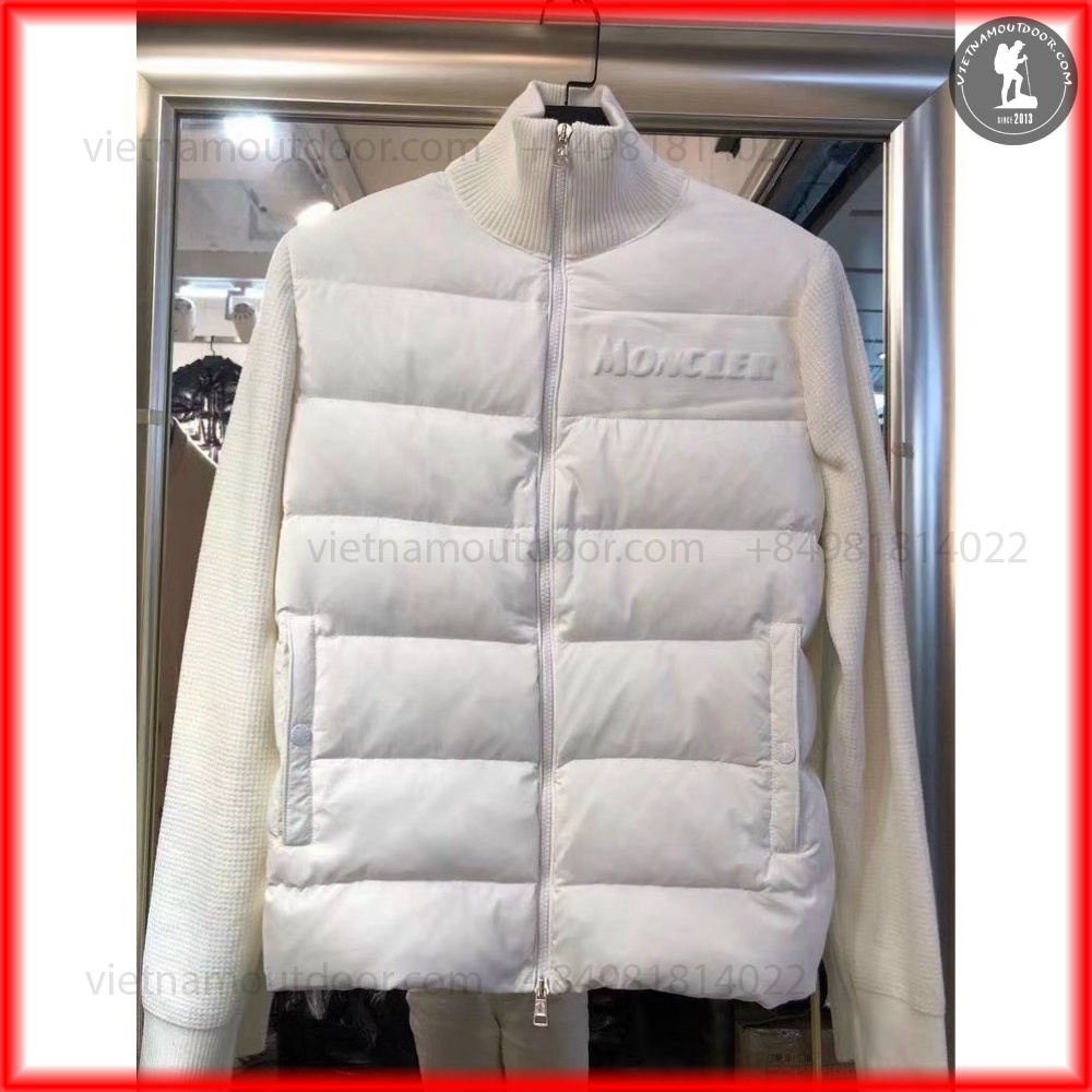 Áo phao phối len Thời trang MONCLER