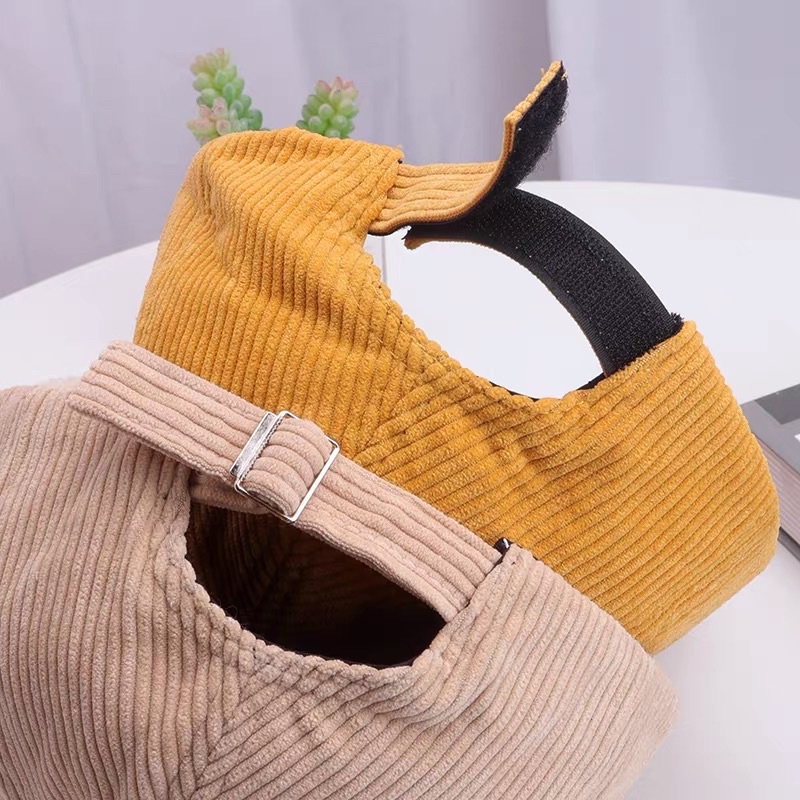 Mũ len lưỡi trai lông xù quả bông cho bé trai bé gái thêu các hình dễ thương , phù hợp 5 tháng - 4 tuổi