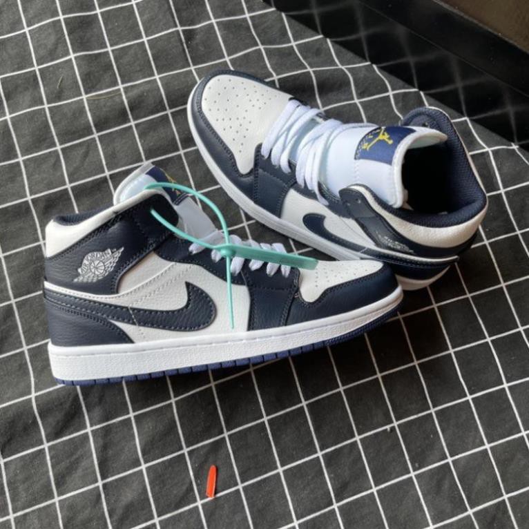 [Full box] giày Jordan 1 xanh than cao cổ hight (hàng trung 11)