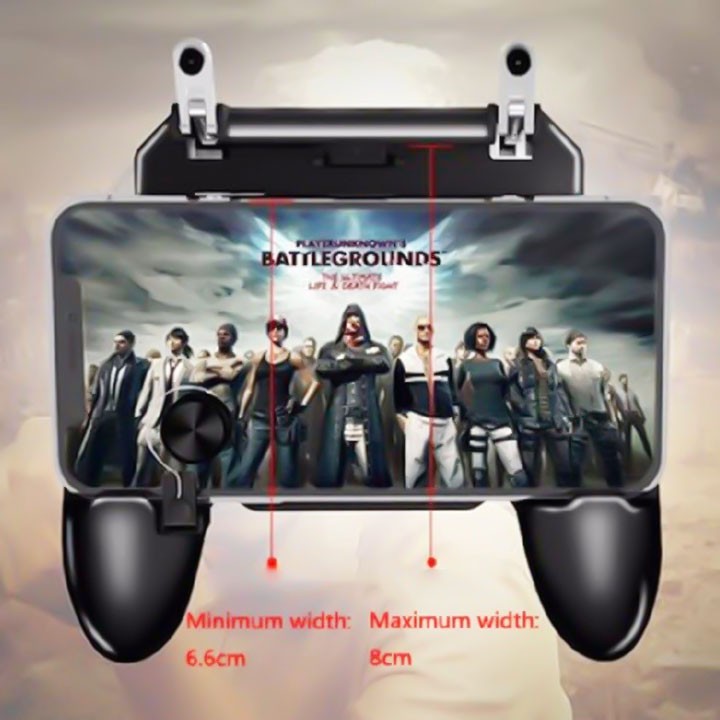 Tay cầm chơi game w11 hỗ trợ game liên quân, pubg, free fire controller đa năng cao cấp - EL0186