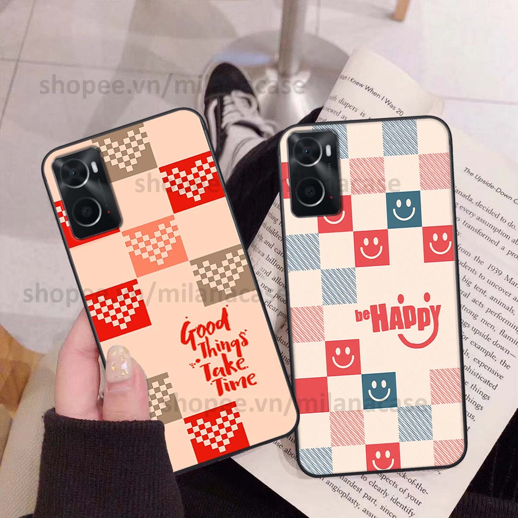 Ốp Oppo A76 caro họa tiết nhiều màu sắc siêu đẹp thời trang cá tính
