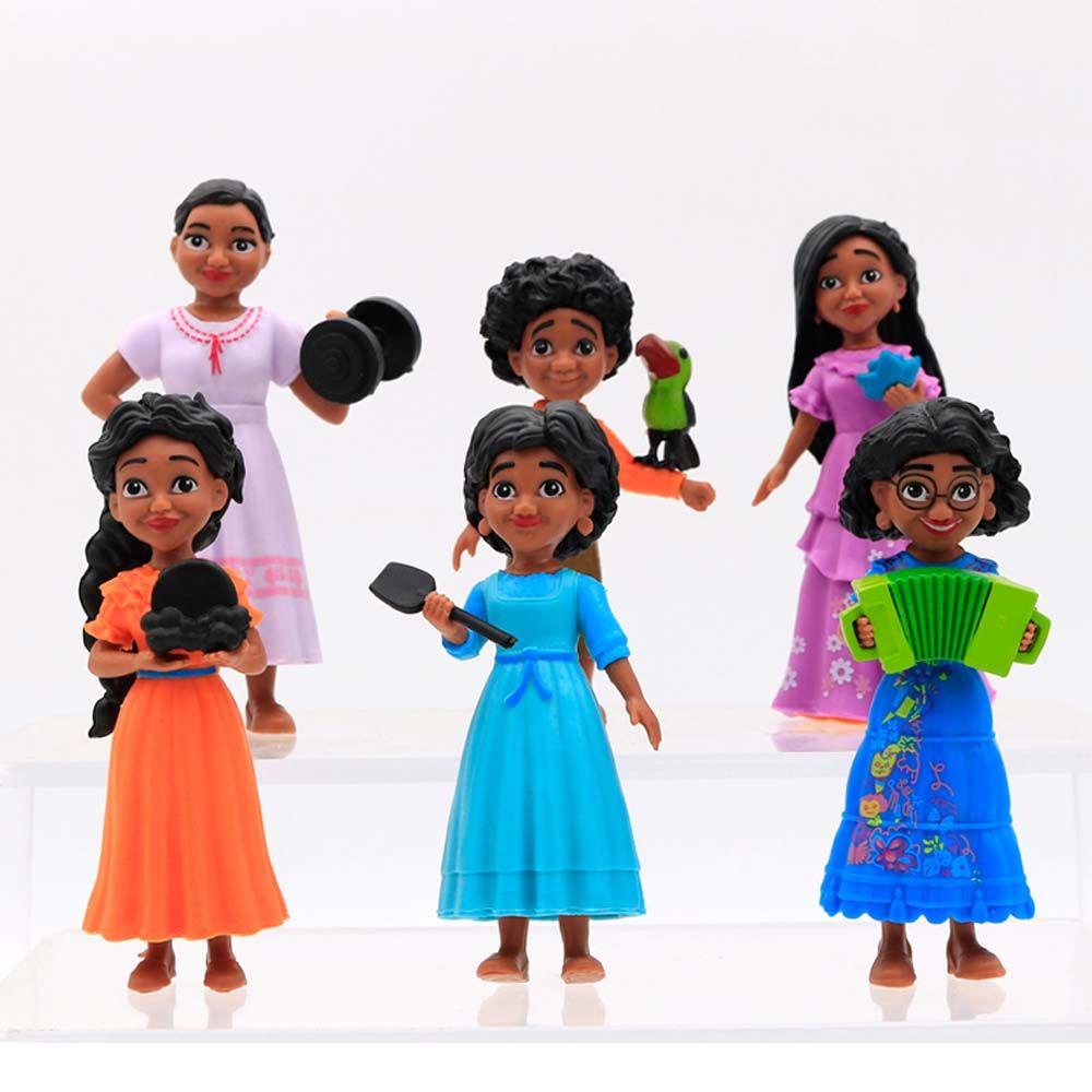 Set 6 Mô Hình Nhân Vật Phim Hoạt Hình Abuela Casita Bằng PVC