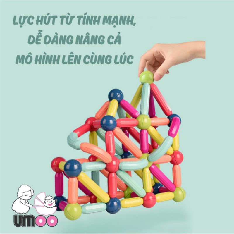 Bộ nam châm que hãng Umoo hàng chuẩn chất lượng cao